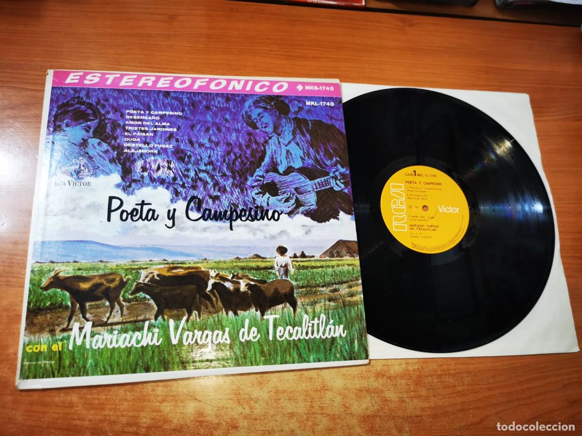 Vinyl records: MARIACHI VARGAS DE TECALITLAN Poeta y campesino LP VINILO DEL A&Ntilde;O 1967 MEXICO CONTIENE 8 TEMAS