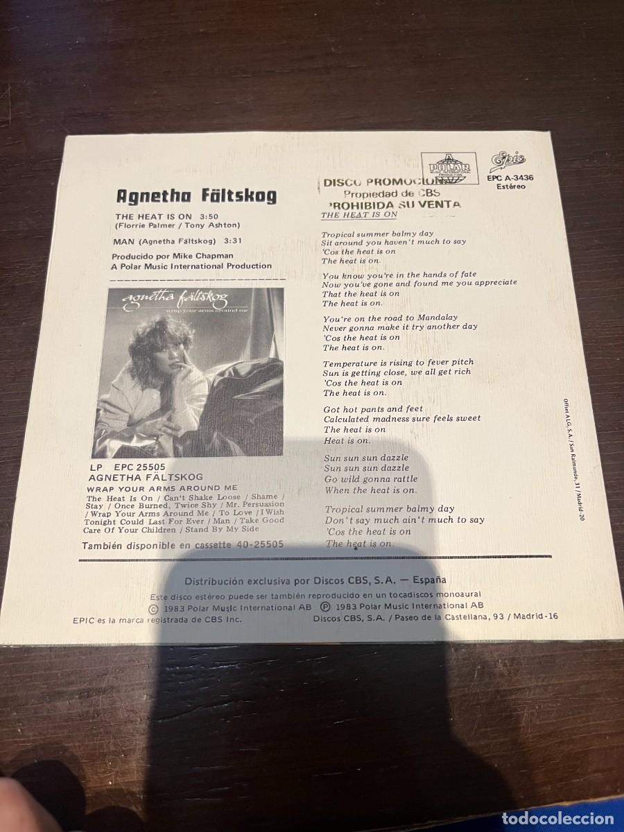 Discos de vinilo: Agnetha F&auml;ltskog &lrm;&ndash; The Heat Is On - Foto 2