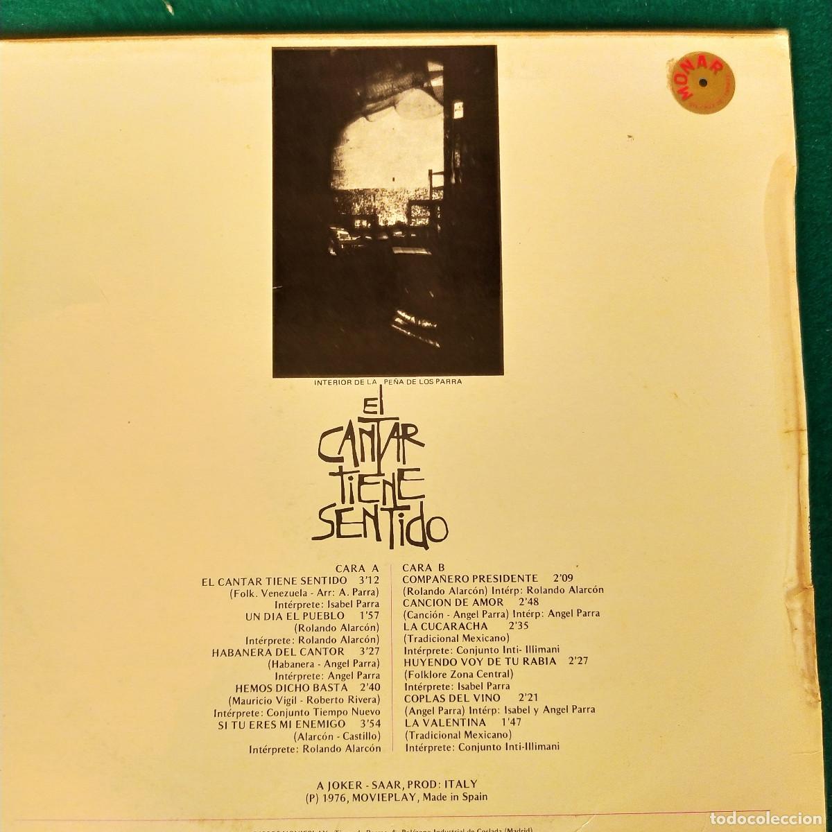 Discos de vinilo: El Cantar Tiene Sentido Vol. 1 - Foto 2