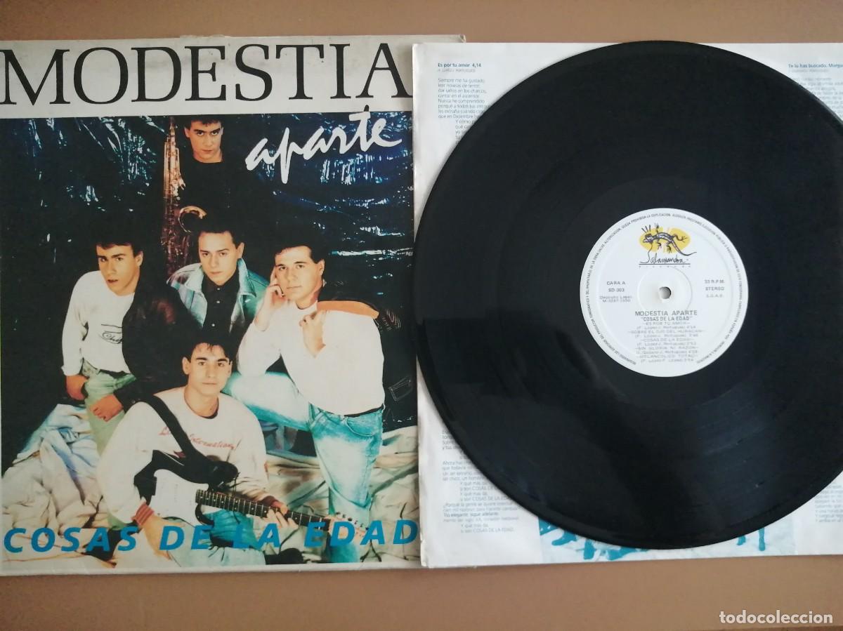 Discos de vinilo: LP- MODESTIA APARTE- COSAS DE LA EDAD- 1990 - Foto 1