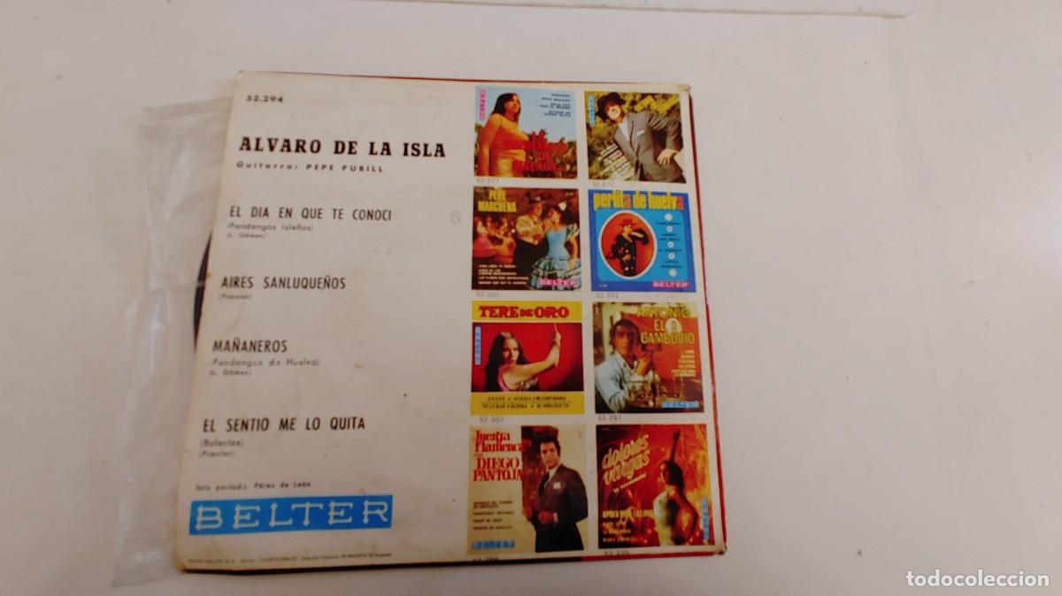 Discos de vinilo: ALVARO DE LA ISLA-EP EL DIA EN QUE TE CONOCI +3 - Foto 2