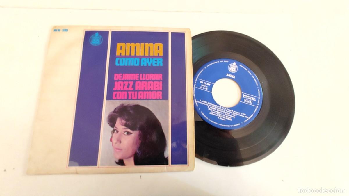 Discos de vinilo: AMINA-EP COMO AYER +3 - Foto 1