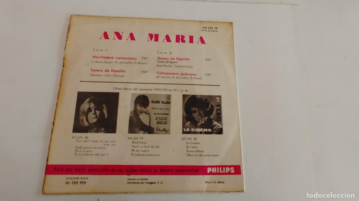 Discos de vinilo: ANA MARIA-EP TORERO DE ESPA&Ntilde;A +3 - Foto 2