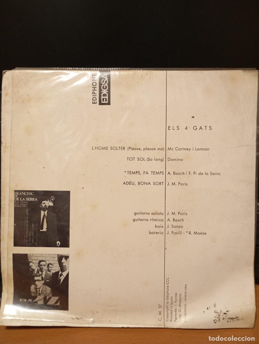 Discos de vinilo: Els 4 gats &rdquo;lhome solter...&rdquo; - Foto 2