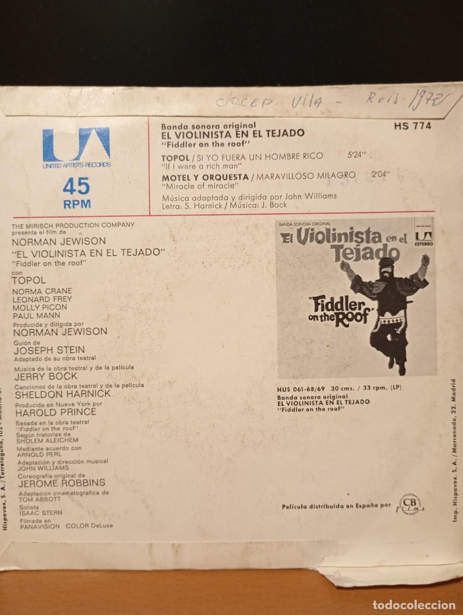 Discos de vinilo: El violinista en el tejado - Foto 2