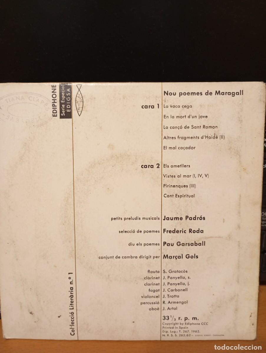 Discos de vinilo: Joan Maragall &rdquo;Poemes&rdquo; - Foto 2