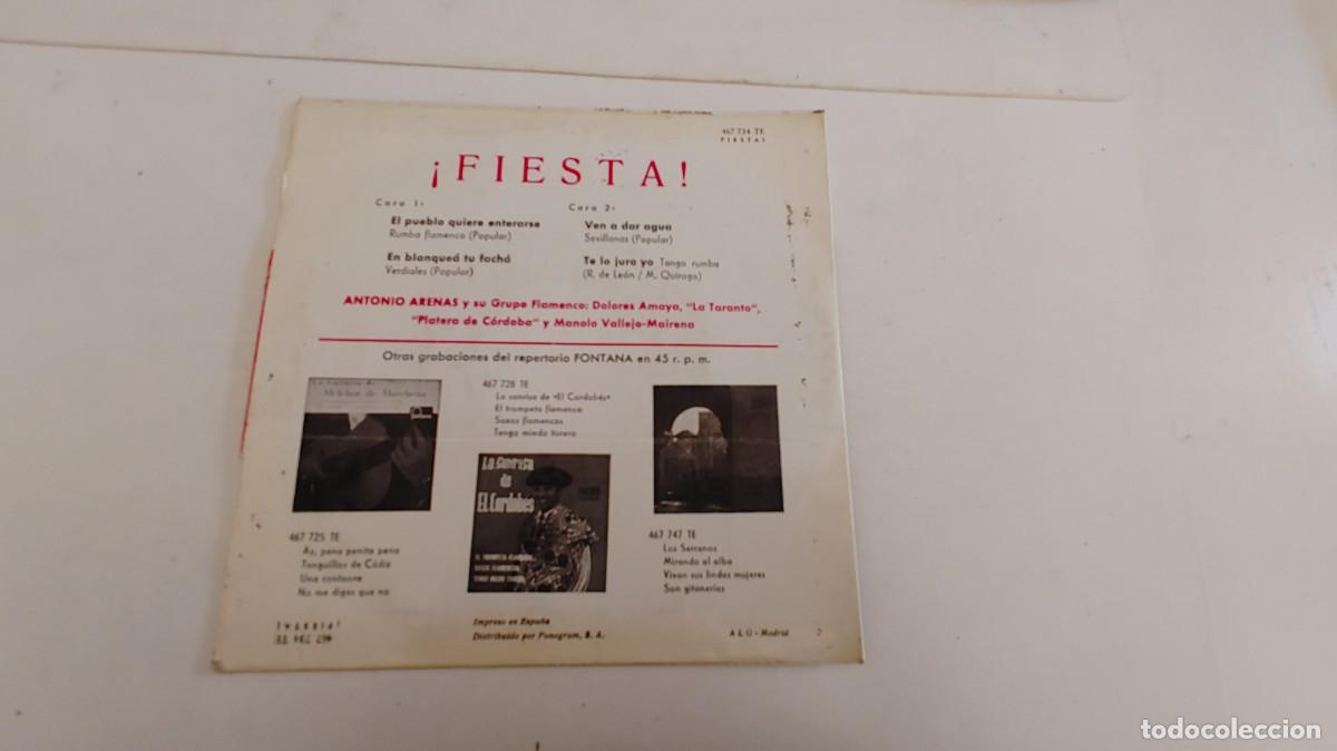 Discos de vinilo: ANTONIO ARENAS-EP FIESTA - Foto 2