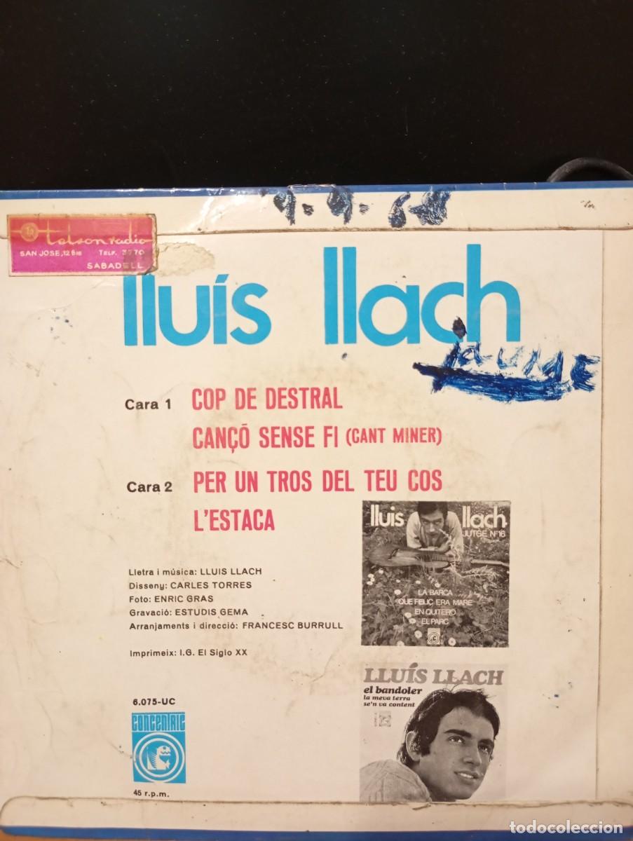 Discos de vinilo: Llu&iacute;s Llach &rdquo;Lestaca...&rdquo; - Foto 2