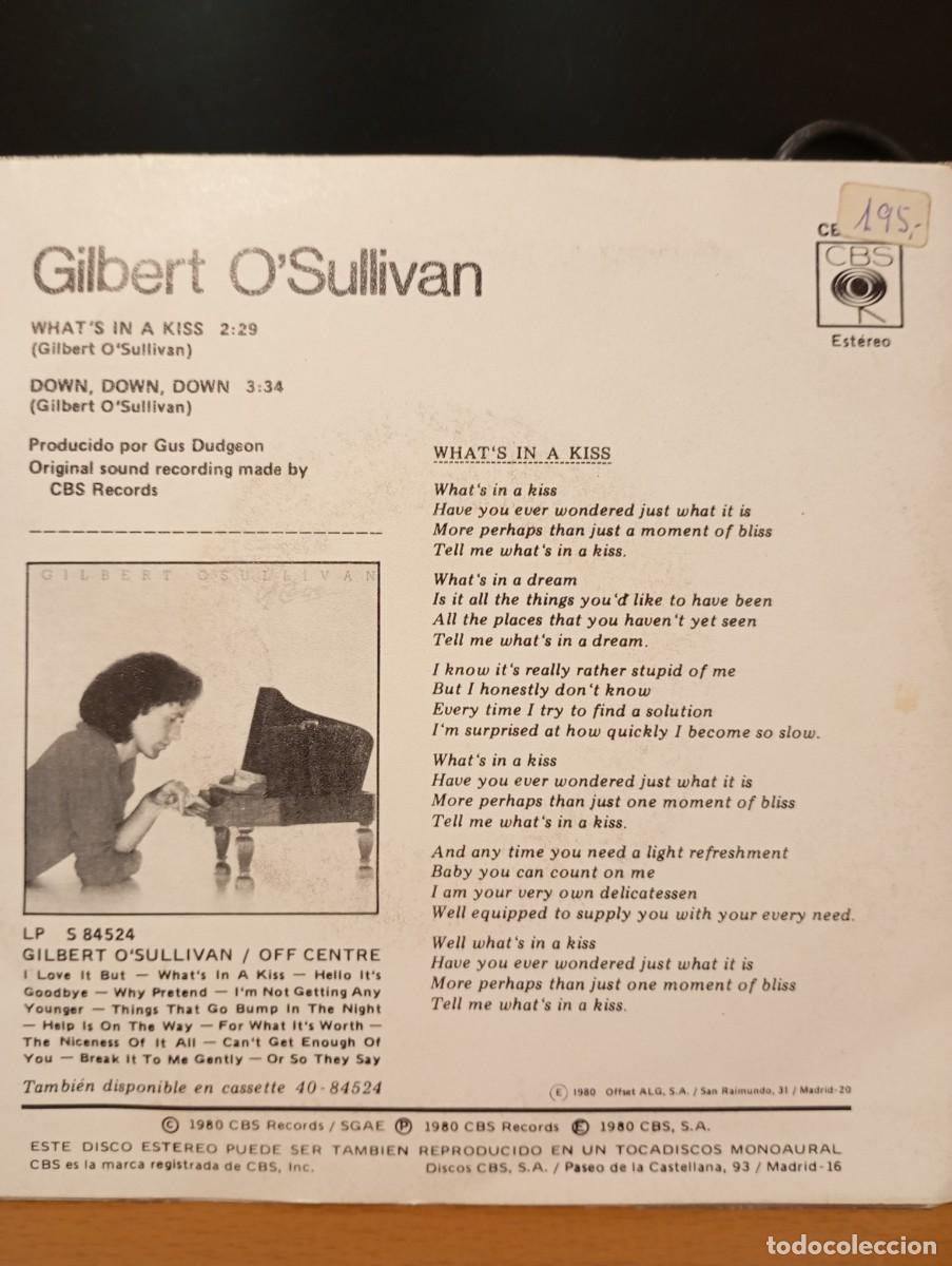Discos de vinilo: Gilbert Osullivan &rdquo;whats in a kiss&rdquo; - Foto 2