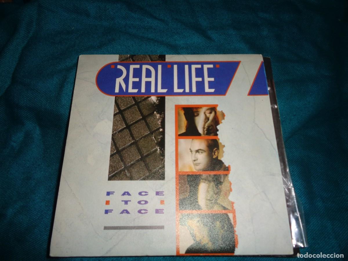 Discos de vinilo: REAL LIFE. FACE TO FACE / FLAME. ARIOLA, 1985. IMPECABLE(#) - Foto 1