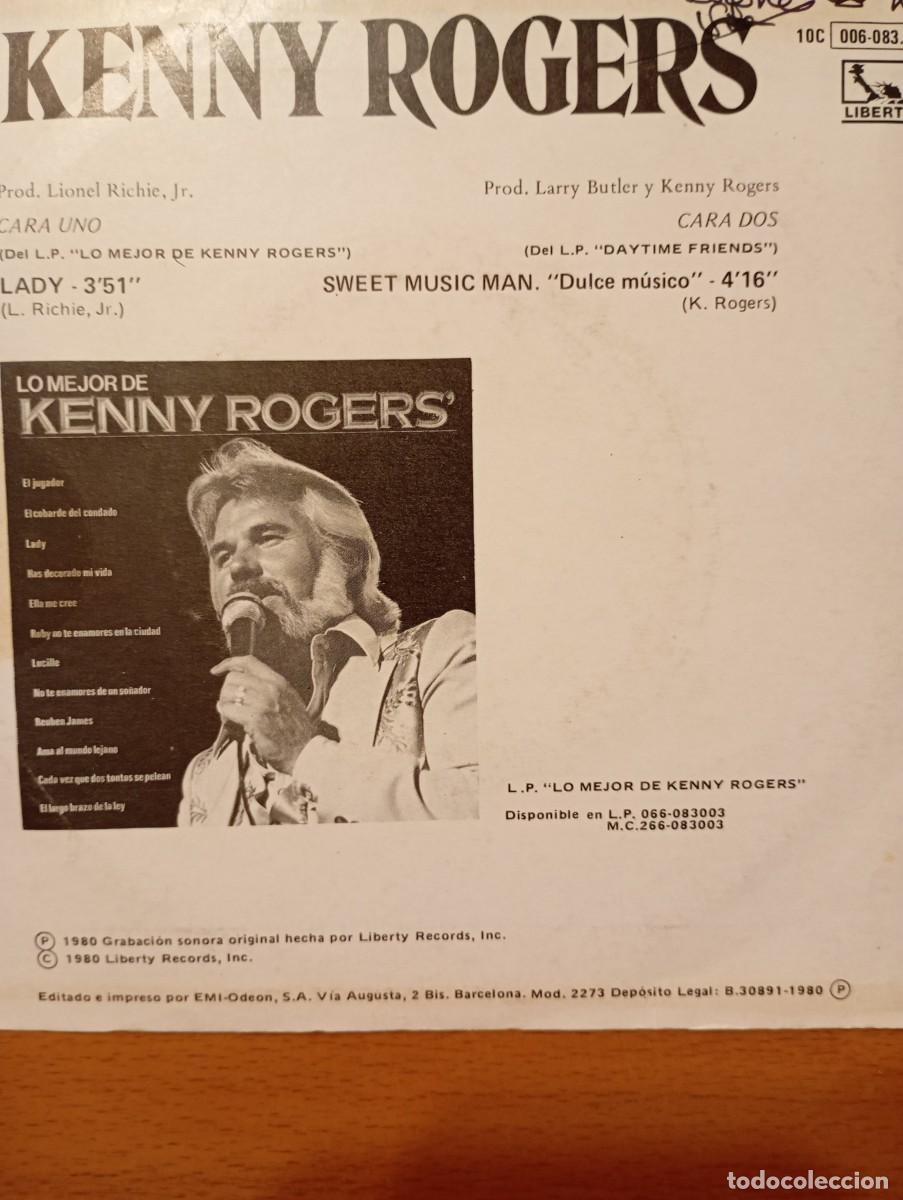 Discos de vinilo: Kenny Rogers &rdquo;Lady...&rdquo; - Foto 2