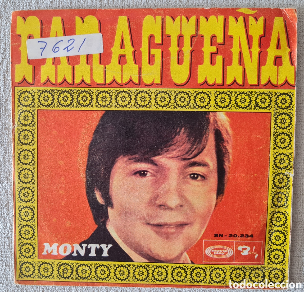 Discos de vinilo: SINGLE - MONTY - PARAGUE&Ntilde;A - 1969 - Foto 1