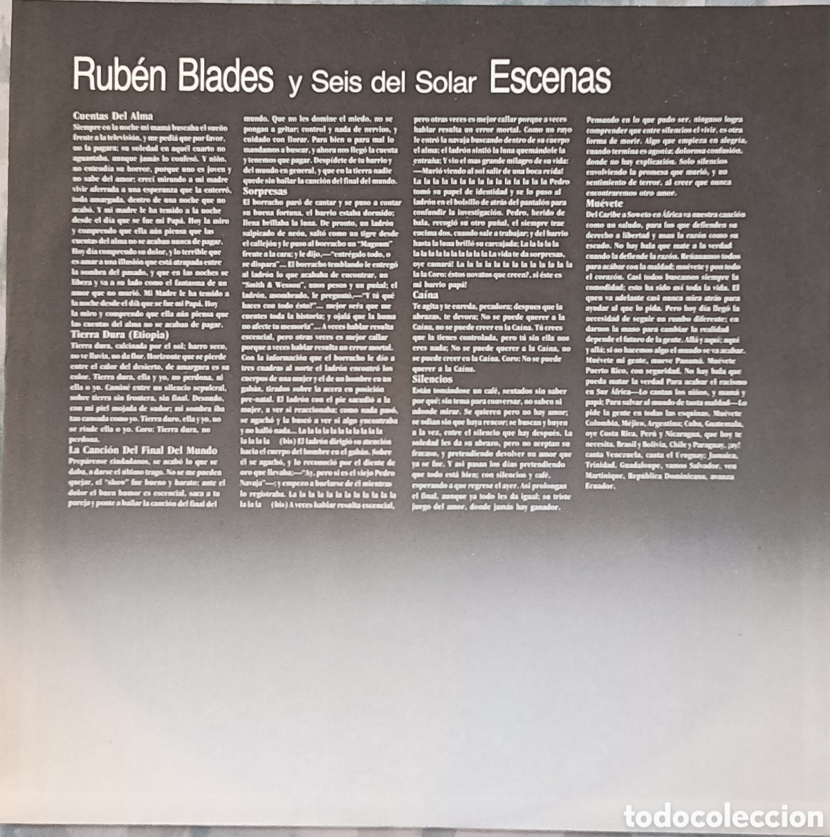 Discos de vinilo: Rub&eacute;n Blades, 1985 - Escenas - Foto 3