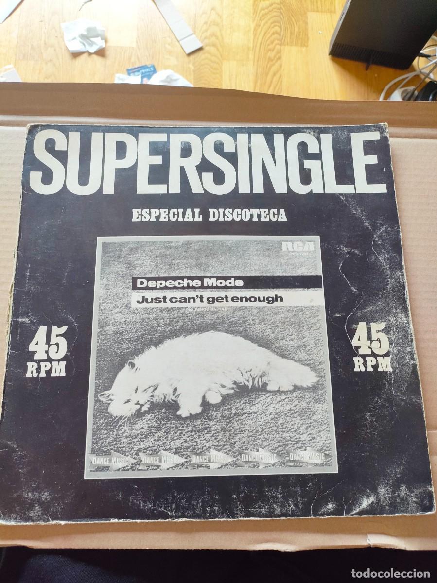Discos de vinilo: DEPECHE MODE. JUST CAN,T GET ENOUGHT - Foto 1