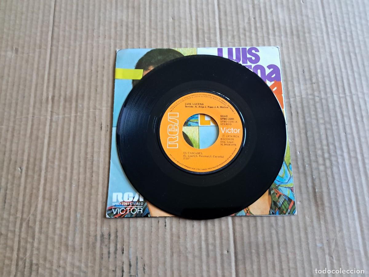 Discos de vinilo: LUIS LUCENA - EL CASCABEL SINGLE 1974 - Foto 2