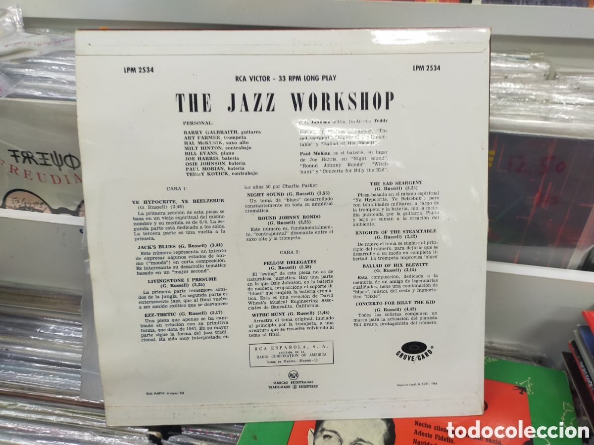 Discos de vinilo: The jazz workshop lp Espa&ntilde;a 1964 - Foto 2
