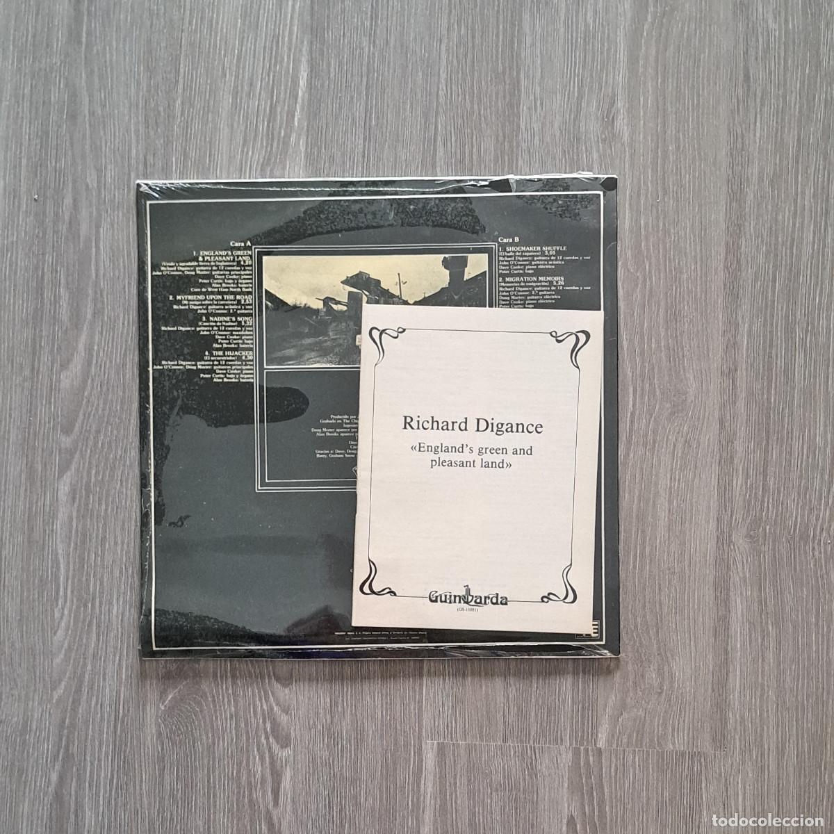 Discos de vinilo: LP vinilo Richard Digance - Englands Green and Pleasant land - Foto 2