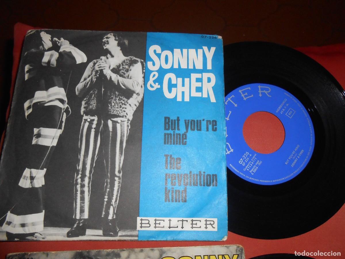 Discos de vinilo: Dos Singles SONNY & CHER--A&ntilde;o 1965 - Foto 2