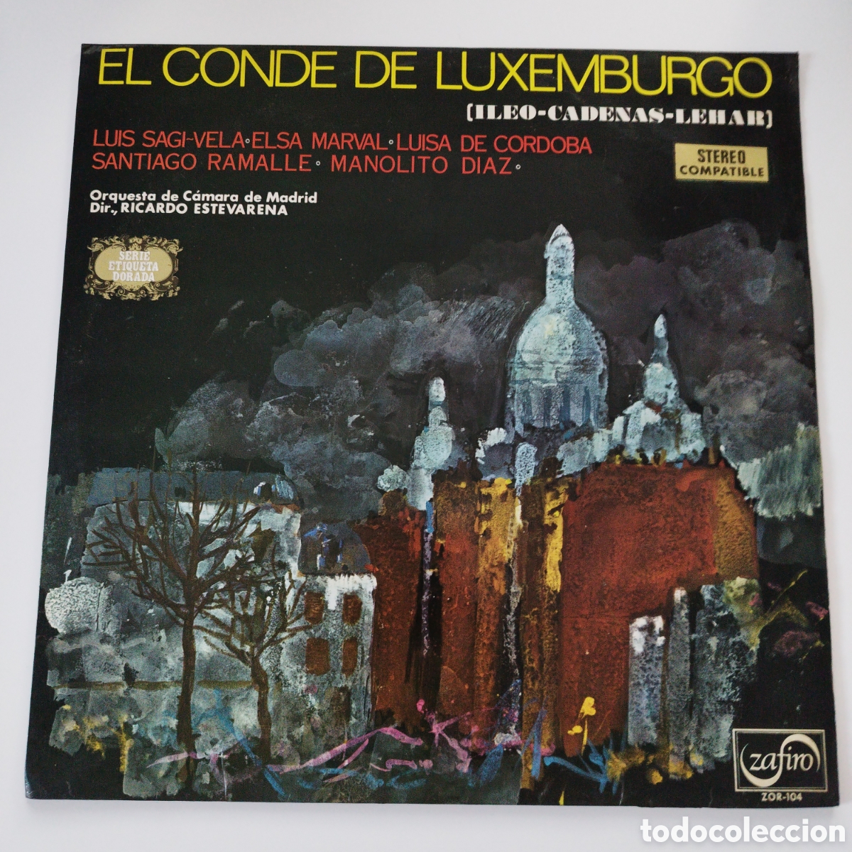 Discos de vinilo: VINILO LP / EL CONDE DE LUXEMBURGO / LEO-CADENAS-LEHAR / ZAFIRO / 1971