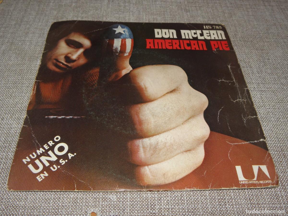 Discos de vinilo: DON MCLEAN - AMERICAN PIE - SINGLE - 1972 - Foto 1