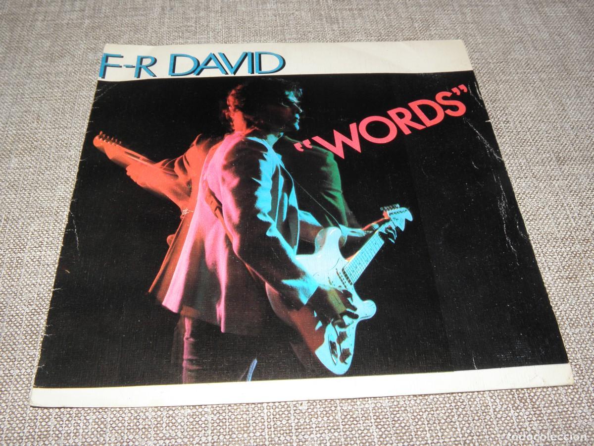 Discos de vinilo: F.R. DAVID - WORDS - SINGLE - 1982 - Foto 1