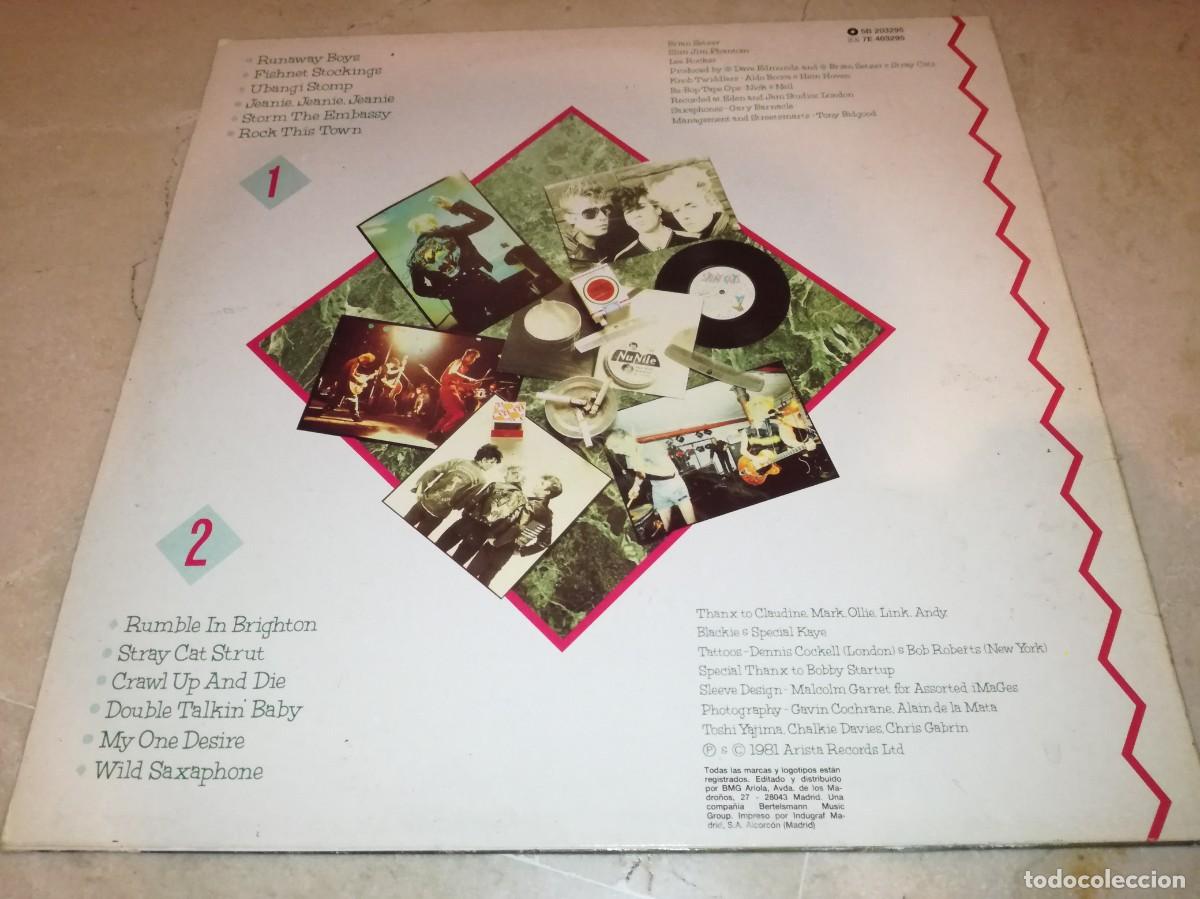 Discos de vinilo: STRAY CATS-EDICI&Oacute;N ESPA&Ntilde;OLA-ARISTA - Foto 2