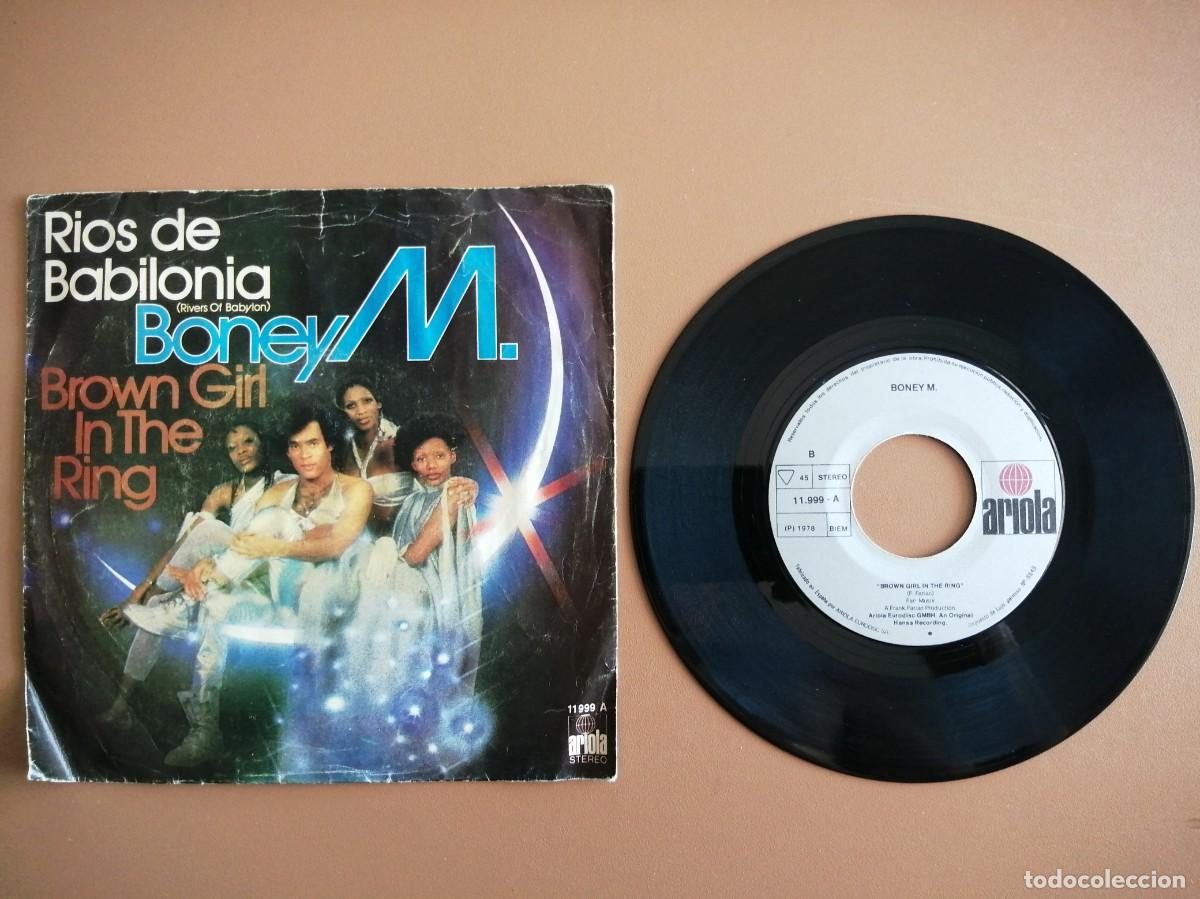 Discos de vinilo: SINGLE- BONEY M. (R&Iacute;OS DE BABILONIA) - Foto 1