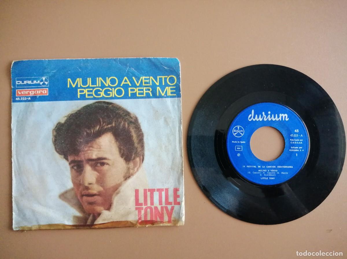Discos de vinilo: SINGLE- LITTLE TONY (PEGGIO PER ME) - Foto 1