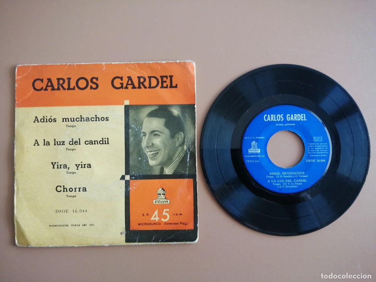 Discos de vinilo: SINGLE- CARLOS GARDEL (4 CANCIONES) - Foto 1