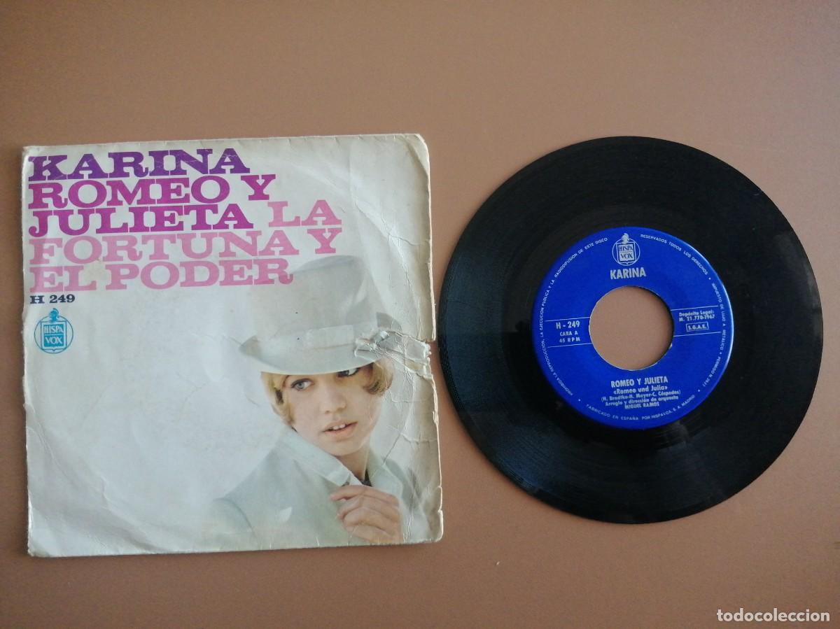 Discos de vinilo: SINGLE- KARINA (ROMEO Y JULIETA) - Foto 1