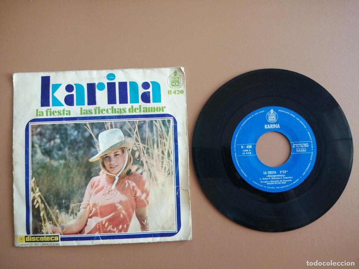 Discos de vinilo: SINGLE- KARINA (LA FIESTA) - Foto 1