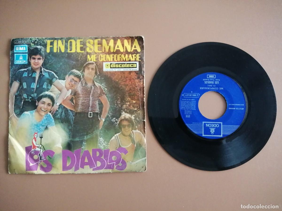 Discos de vinilo: SINGLE- LOS DIABLOS (FIN DE SEMANA) - Foto 1