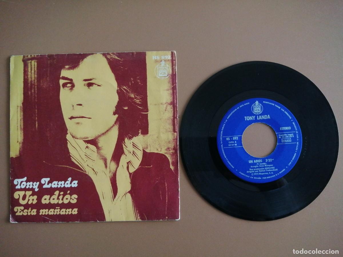 Discos de vinilo: SINGLE- TONNY LANDA (UN ADIOS) - Foto 1