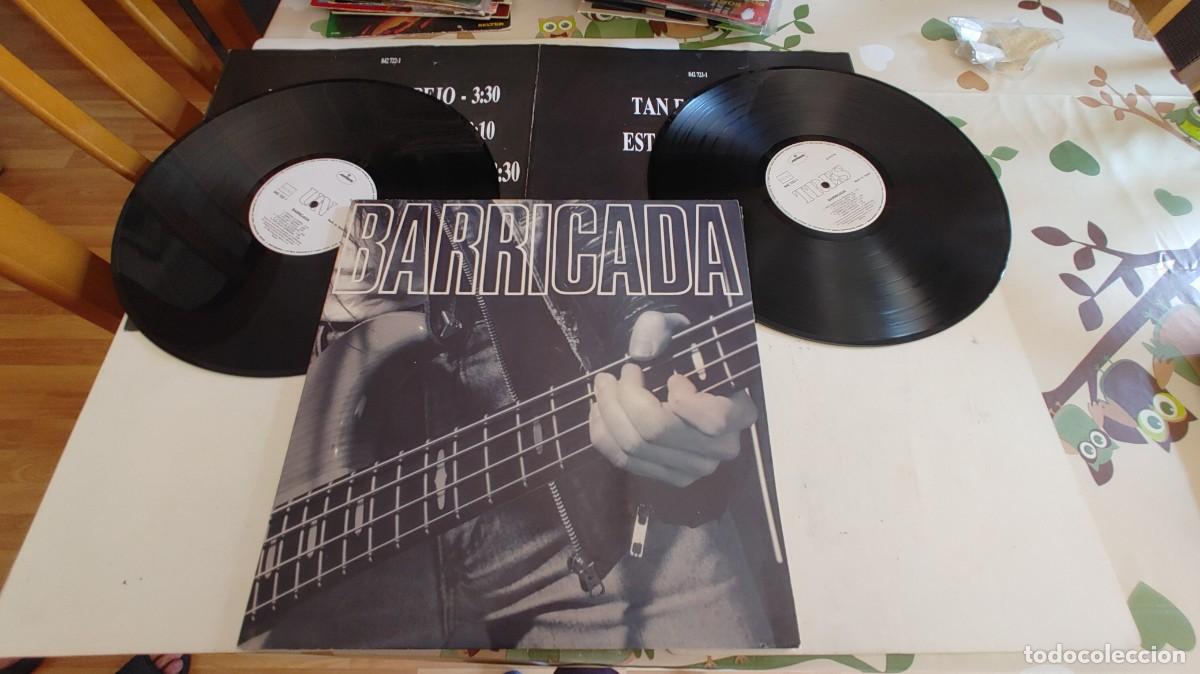 Discos de vinilo: BARRICADA-LP DOBLE-ENCARTE LETRAS-GATEFOLD - Foto 1