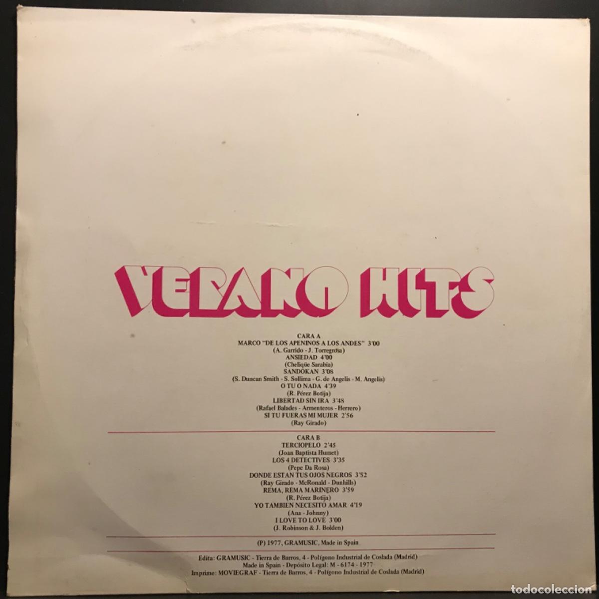 Discos de vinilo: Various ● Verano Hits ● Vinyl, LP, Compilation Spain 1977 - Foto 2