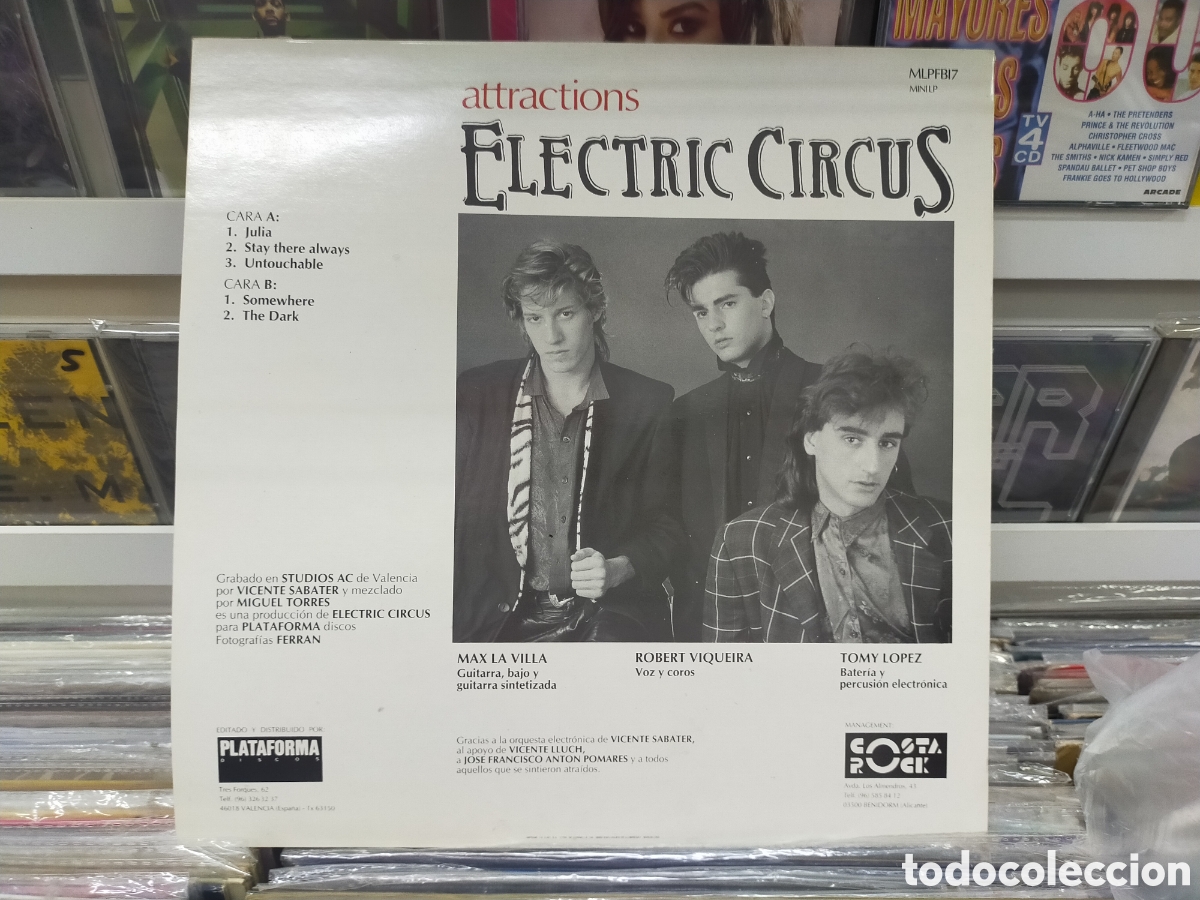 Discos de vinilo: Electric circus mini LP attractions 1988 - Foto 2