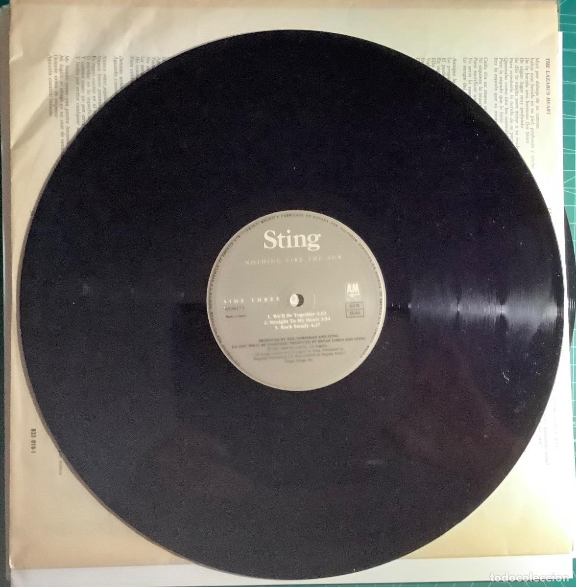 Discos de vinilo: STING 2LP NOTHING LIKE THE SUN - Foto 3