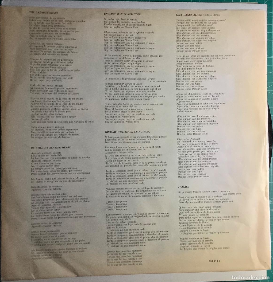 Discos de vinilo: STING 2LP NOTHING LIKE THE SUN - Foto 4