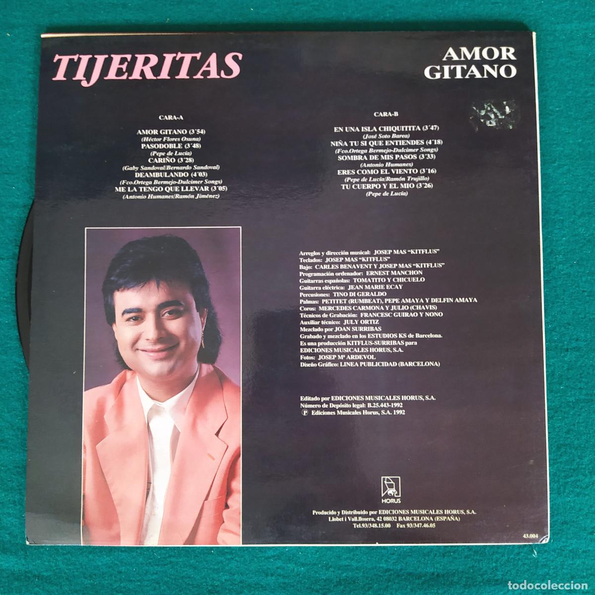 Discos de vinilo: Tijeritas &ndash; Amor Gitano - Foto 2