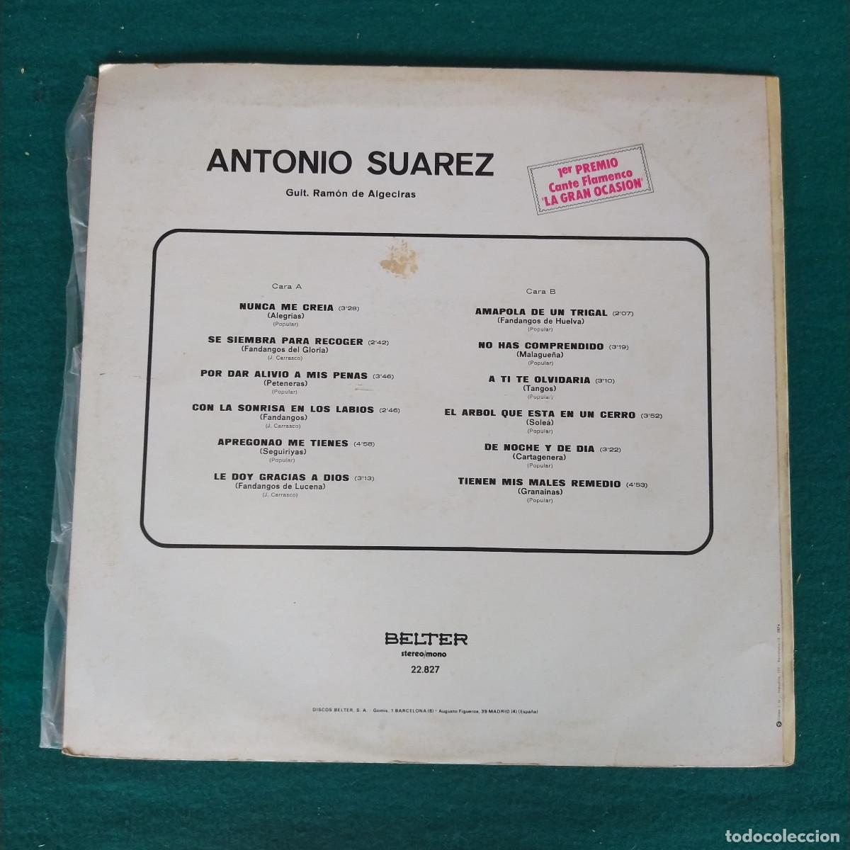 Discos de vinilo: Antonio Su&aacute;rez &ndash; Antonio Suarez - Foto 2