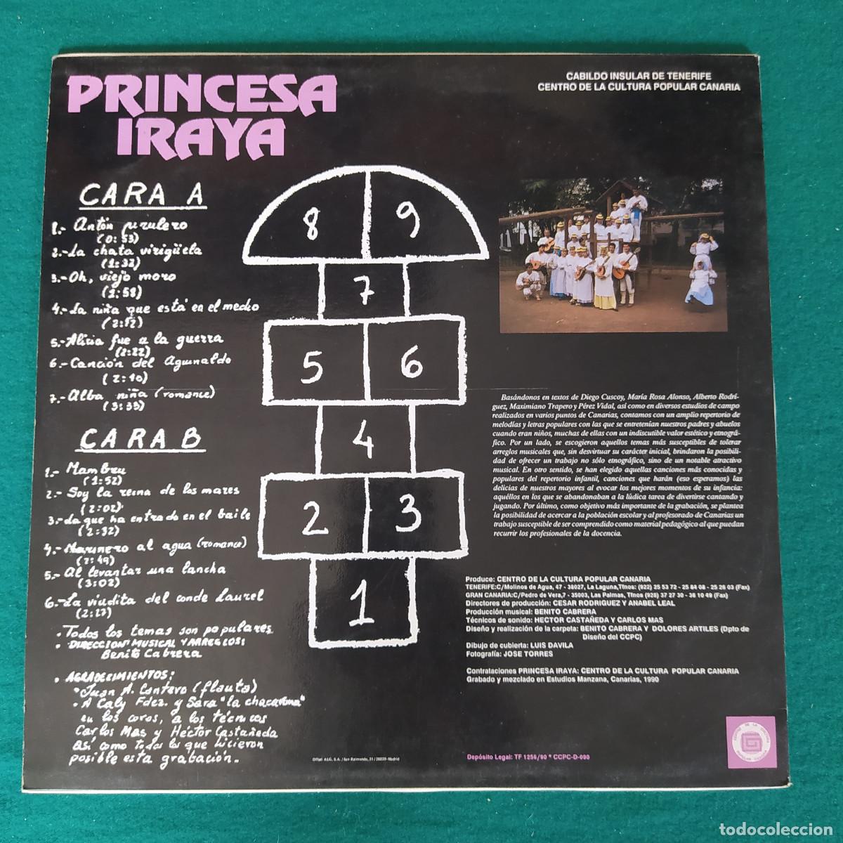 Discos de vinilo: PARA JUGAR Y CANTAR PRINCESA IRAYA - Foto 2