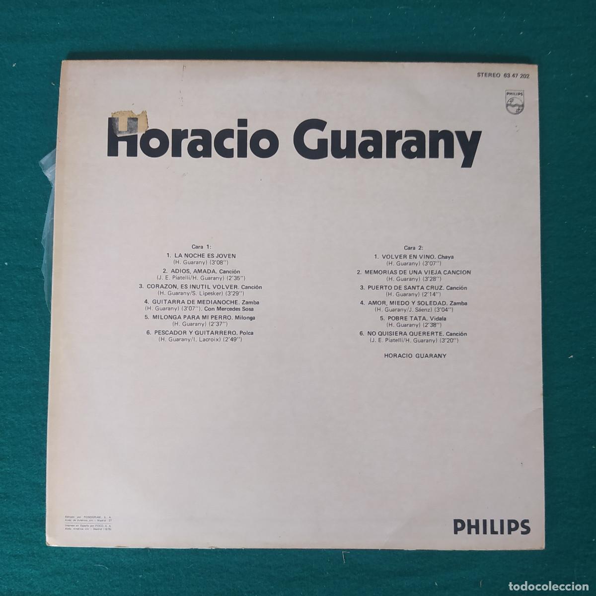 Discos de vinilo: Horacio Guarany &ndash; Amor, Miedo Y Soledad - Foto 2