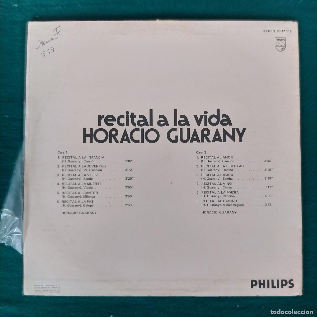 Discos de vinilo: Horacio Guarany &ndash; Recital A La Vida - Foto 2