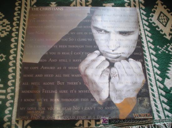 Discos de vinilo: THE CHRISTIANS: WORDS (MAXI-SINGLE) - Foto 1