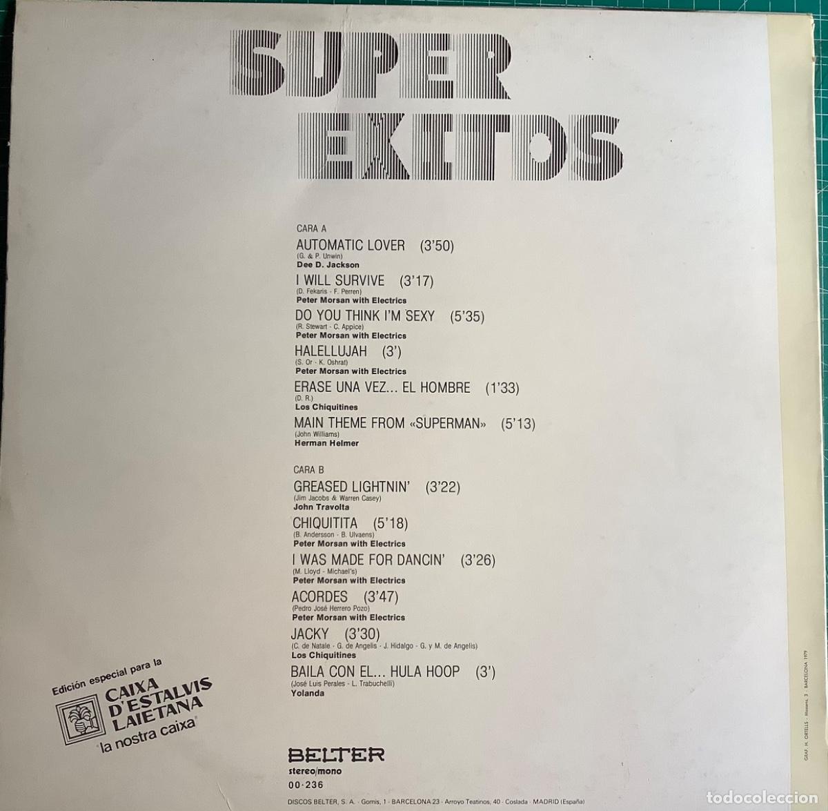 Discos de vinilo: S&Uacute;PER EXIT&Oacute;S 1 LP ( AUTOM&Agrave;TIC LOVER, GREASED LIGHTNIN&hellip;.) - Foto 2