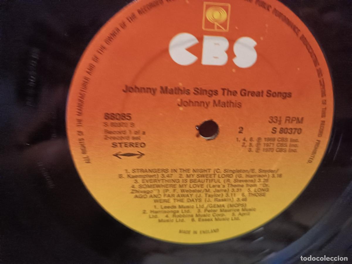 Discos de vinilo: Johnny Mathis The Great Songs - Foto 3
