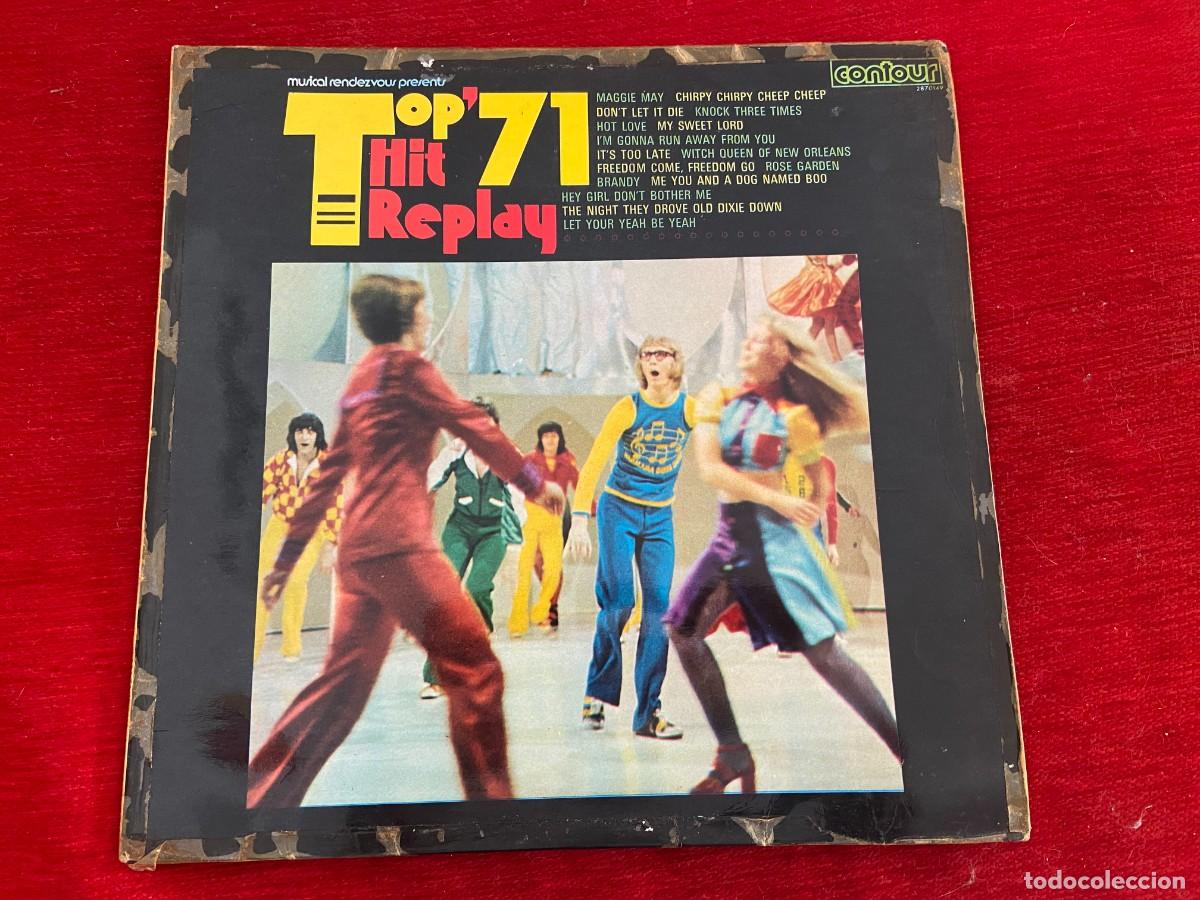 Discos de vinilo: VINILO LP TOP 71 HIT REPLAY MAGGIE MAY, HOT LOVE, BRANDY, MY SWEET LORD CONTOUR 1971
