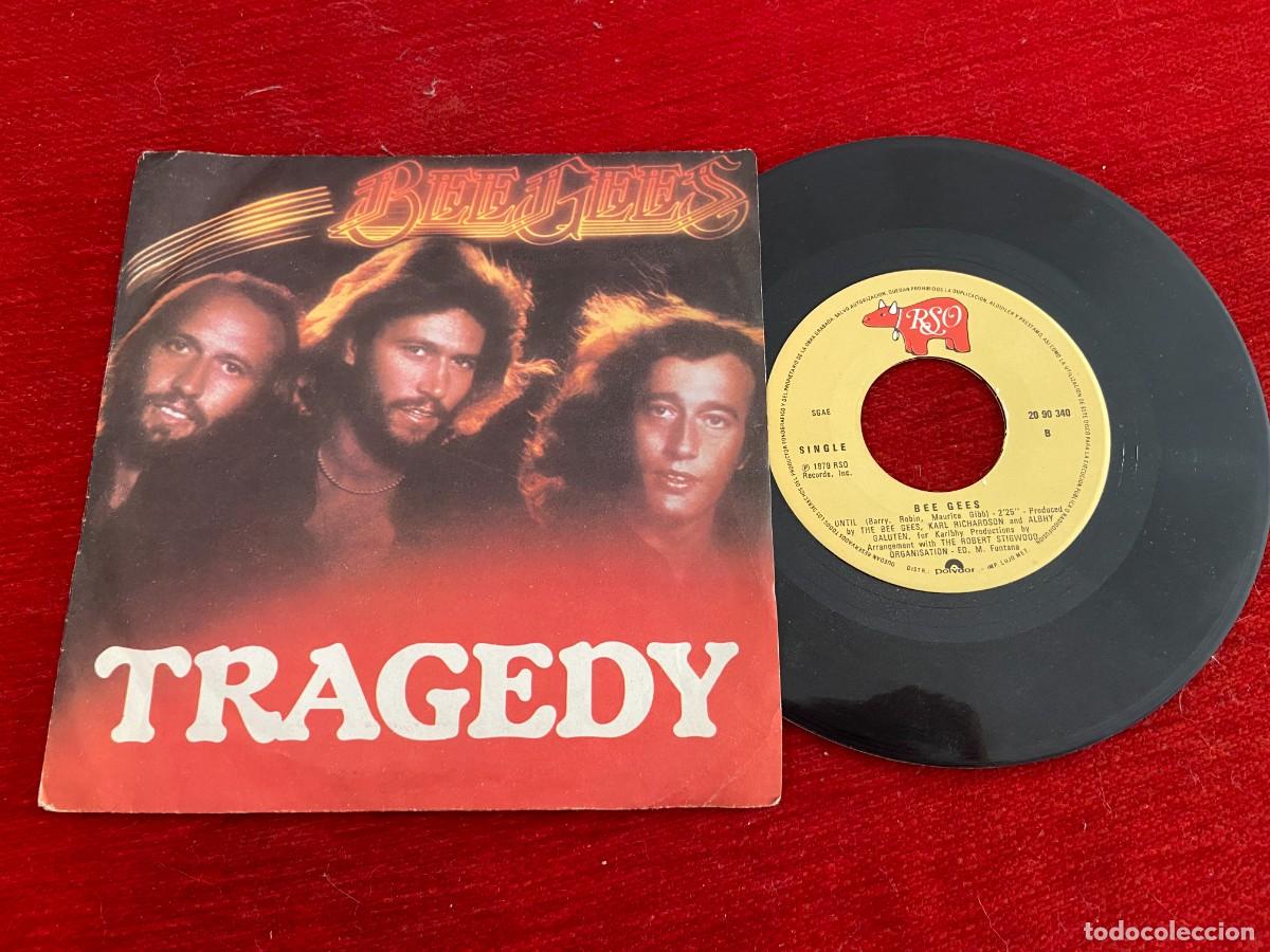 Discos de vinilo: VINILO LP BEE GEES TRAGEDY SINGLE UNTIL - Foto 1