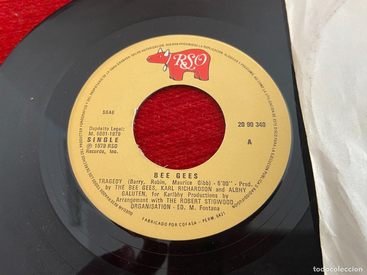 Discos de vinilo: VINILO LP BEE GEES TRAGEDY SINGLE UNTIL - Foto 4