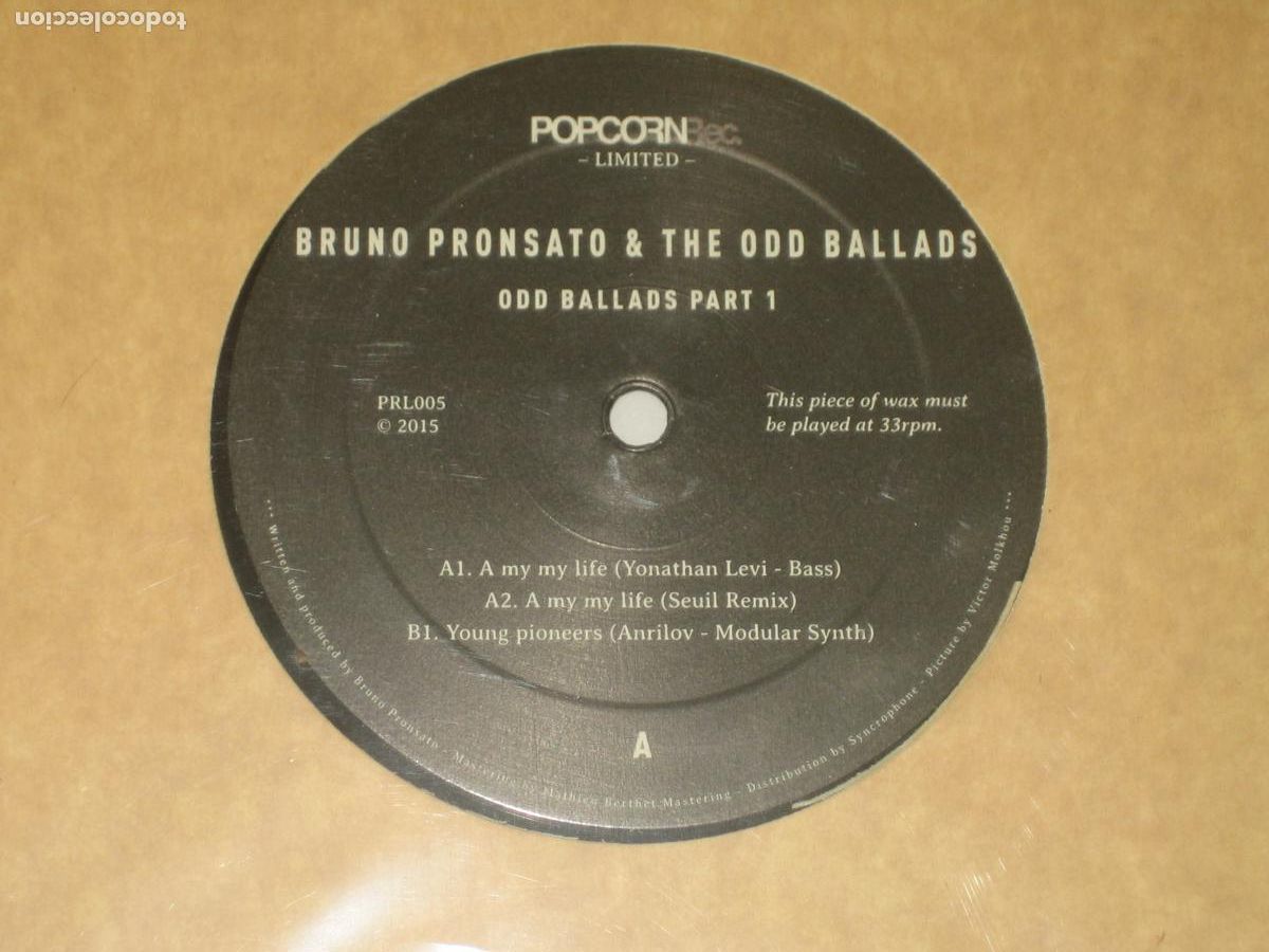 Discos de vinilo: DISCOFERTA - MAXI - BRUNO PRONSATO - Foto 1
